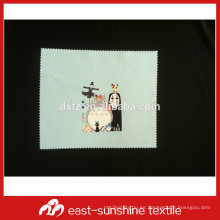 Jiangsu paño personalizado para la limpieza de joyería, jiangsu impresión digital paño de microfibra para la limpieza de joyería